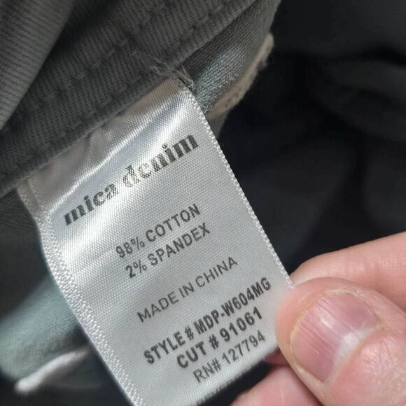 Mica Los Angeles Cropped Wide Leg Stretch Pant Mint Green - Picture 5 of 5